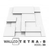 Panou decorativ 3D perete TETRA B