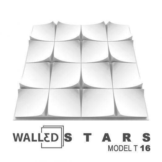 Placa decorativa 3D tavan STARS