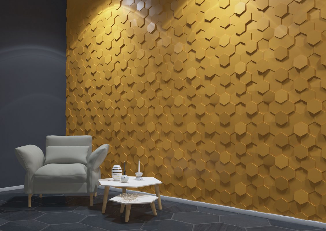 Panou decorativ 3D perete HONEY